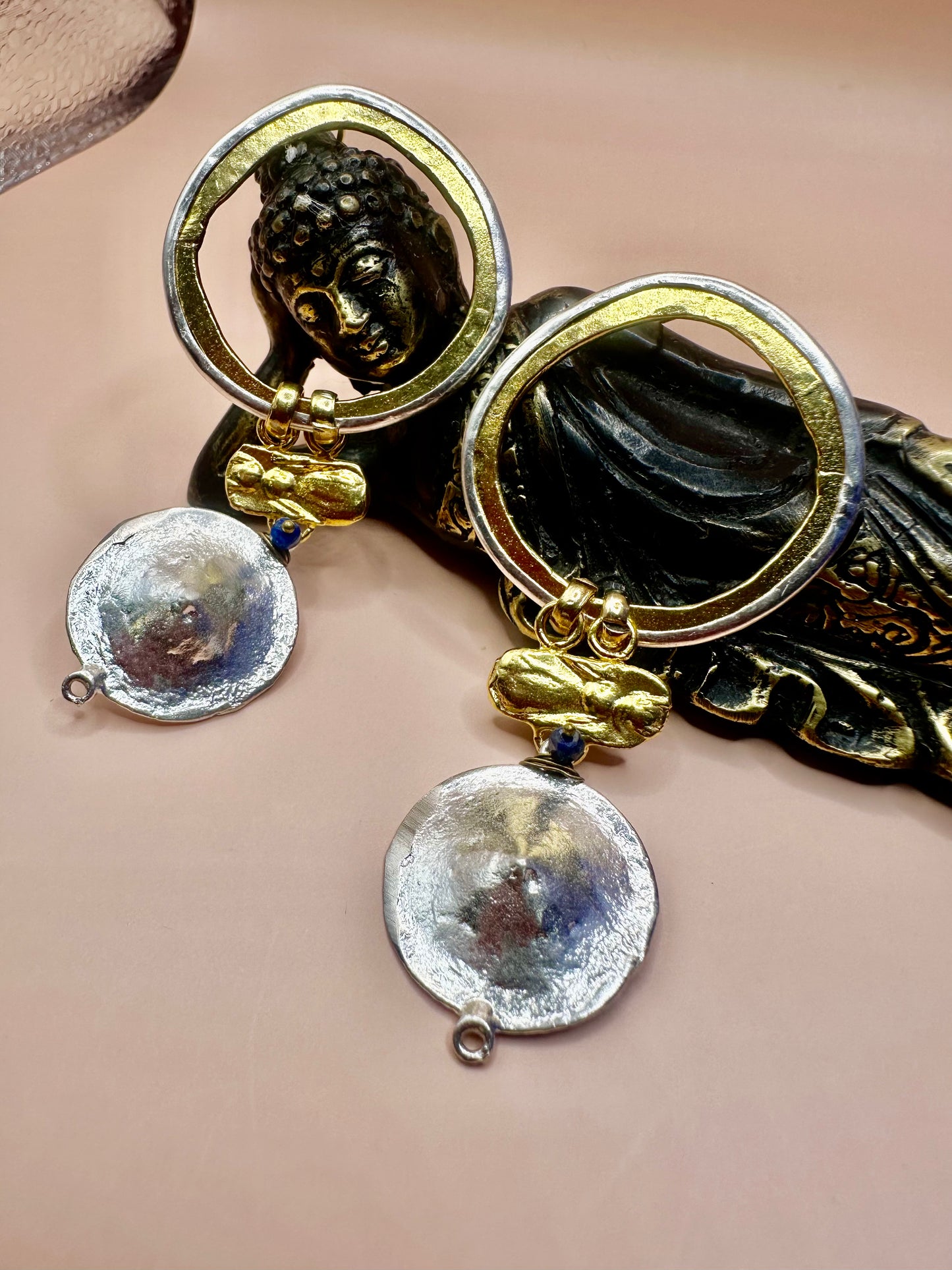Silver Hooped Earrings